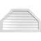 Ekena Millwork Octagonal Top Surface Mount PVC Gable Vent w/ 2"W x 1-1/2"P Brickmould Frame, 38"W x 22"H GVPOT38X2202SN - alternate 1